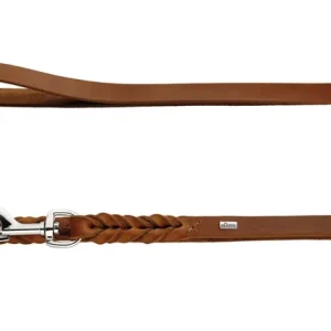 HUNTER Verstellbare Führleine Solid Education cognac 18/200 Schneller Versand